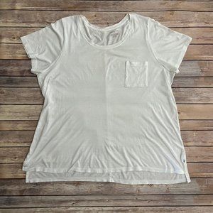 Lane Bryant Lightweight Short Sleeve Tee - White